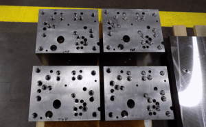 Gun-drilled steel blocks