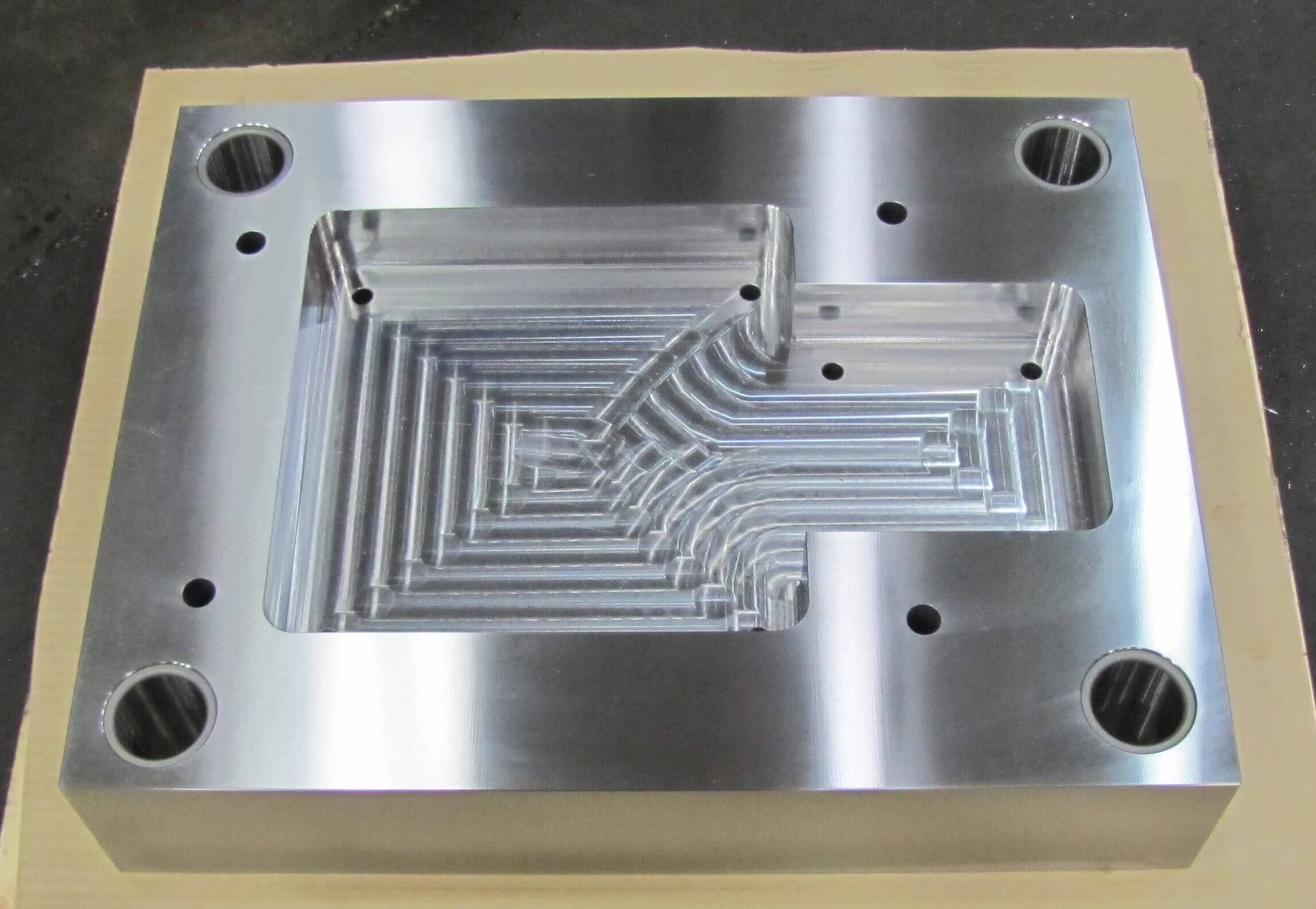 Steel mold used in CNC machining